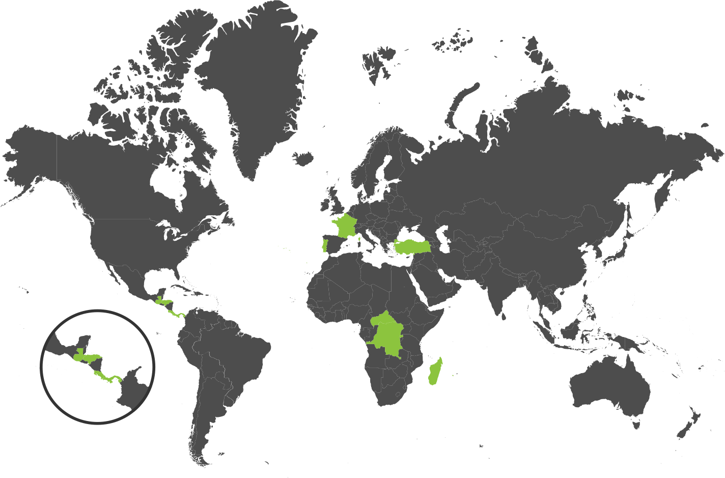 Carte de présence mondiale ENCOSYST